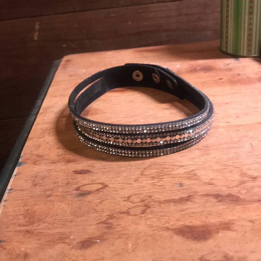 Black choker necklace